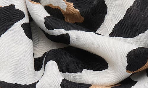 Lele Sadoughi Leopard Print Satin Scarf In Multi