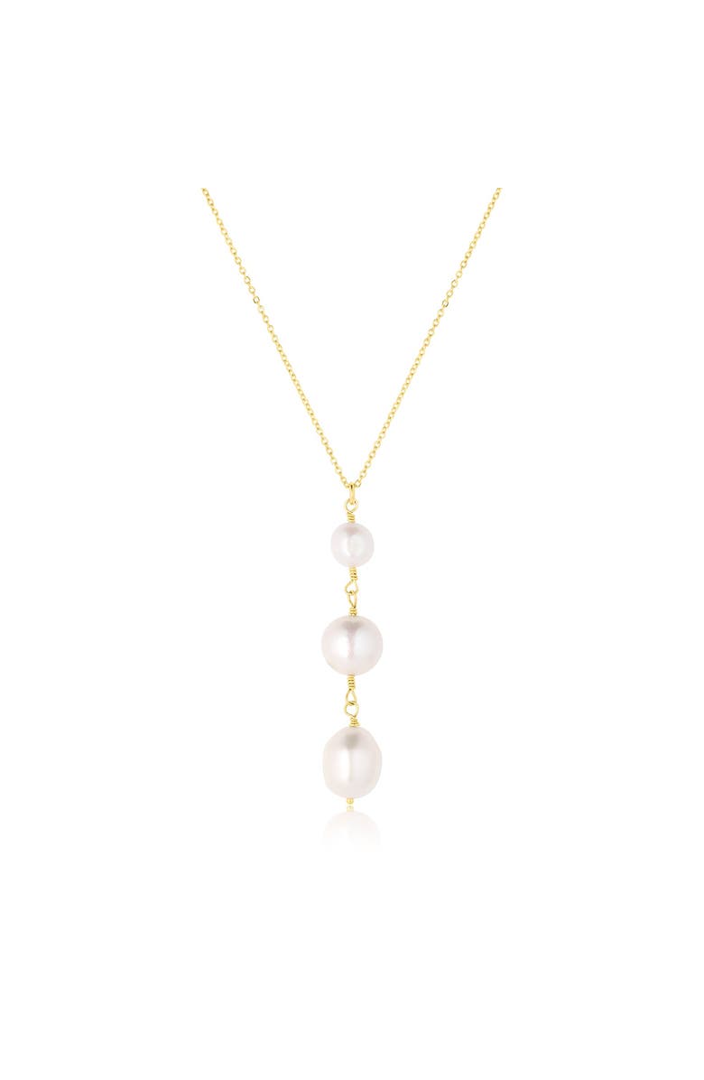 Set & Stones Clove Pearl Drop Necklace, Main, color, Gold