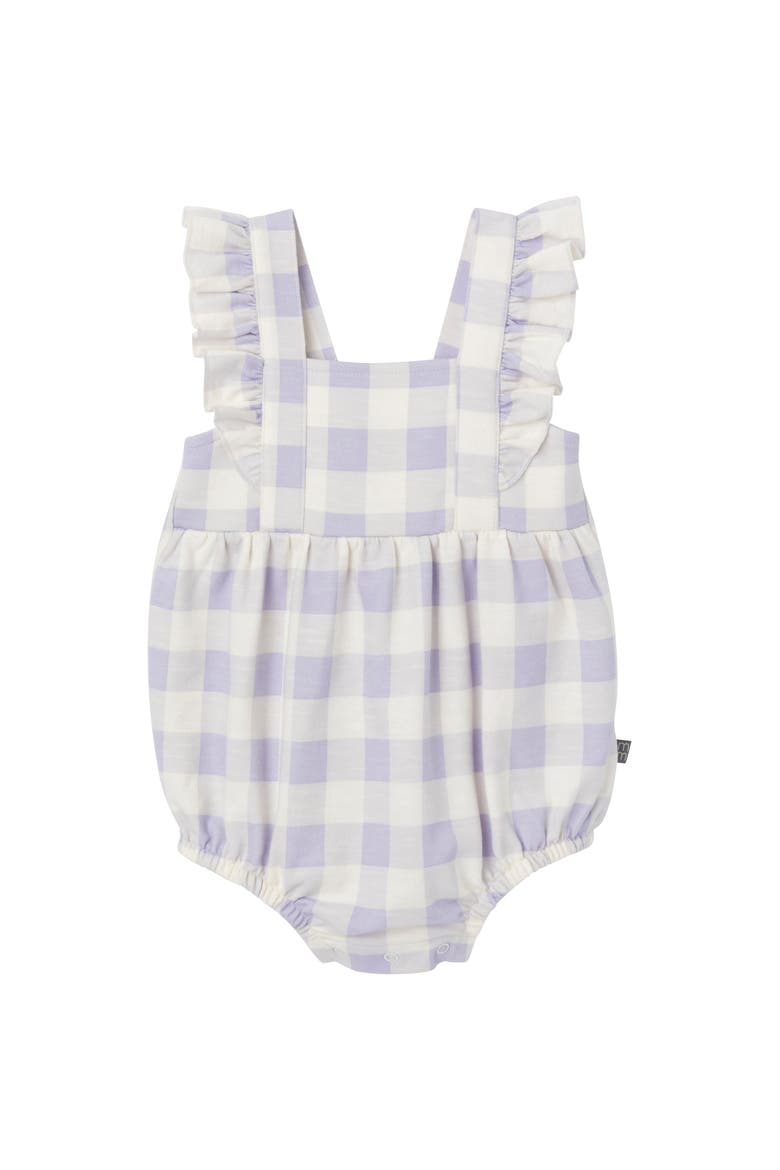 Sun Romper, Main, color, Purple Gingham