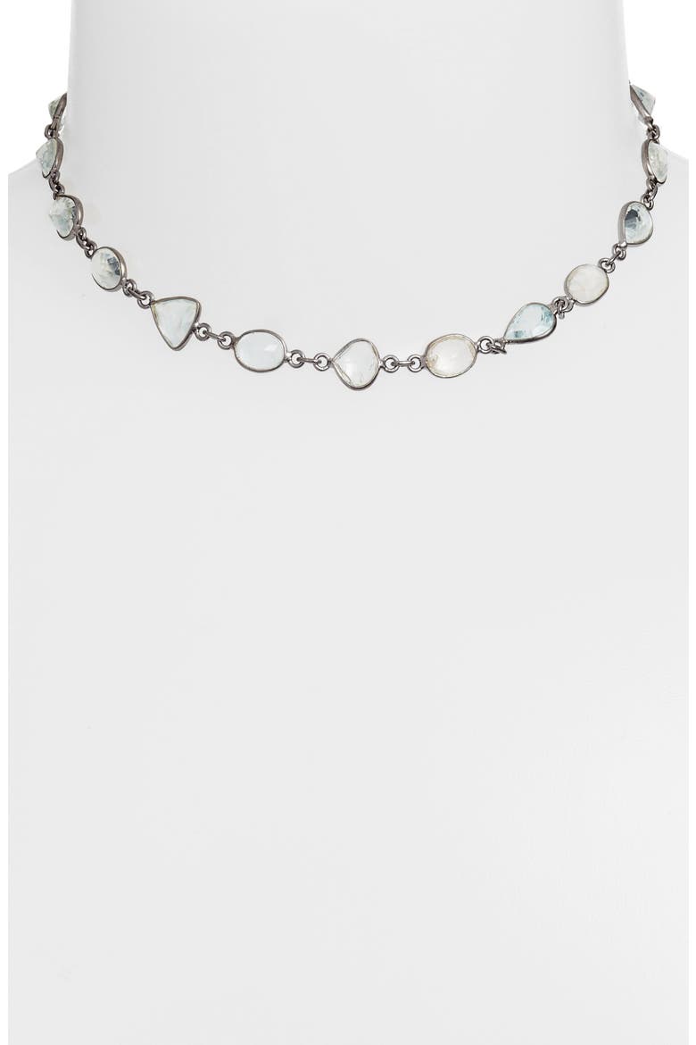 Sadie Collar Necklace, Alternate, color, ROSE CUT AQUAMARINE