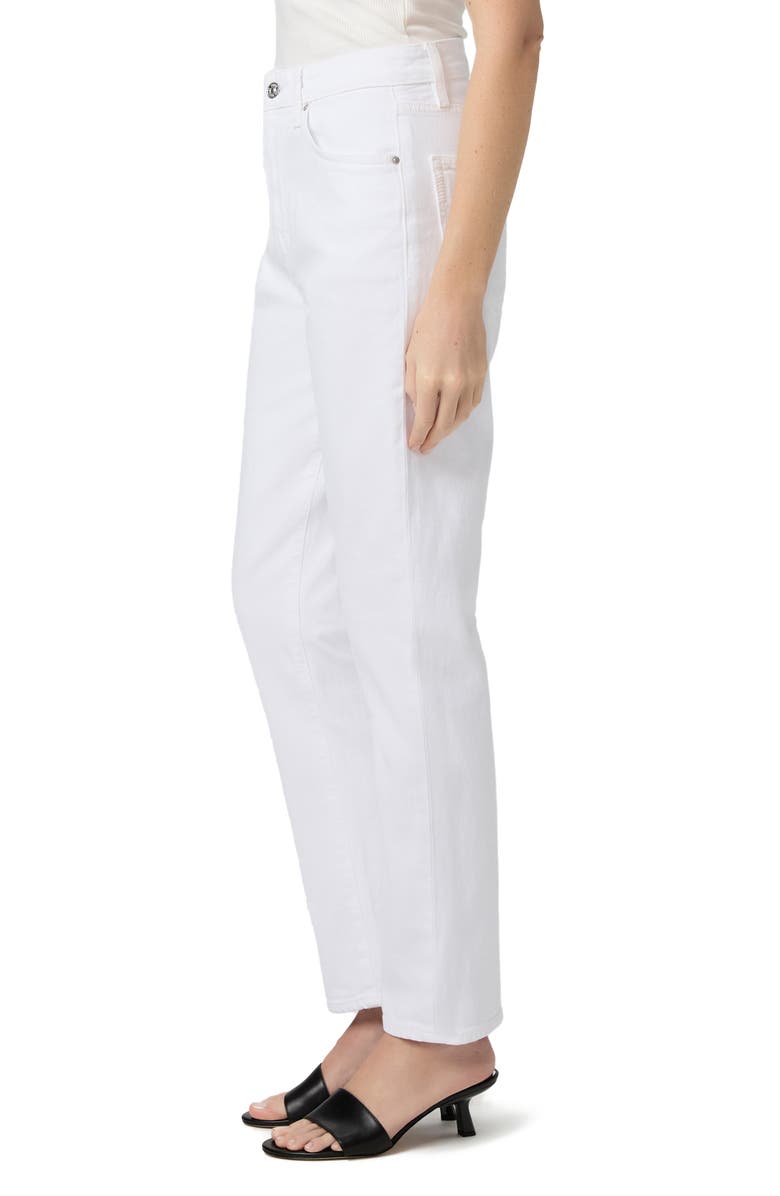 PAIGE Billy High Waist Ankle Straight Leg Jeans, Alternate, color, Crisp White