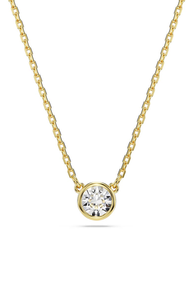 Imber Crystal Pendant Necklace, Main, color, GOLD