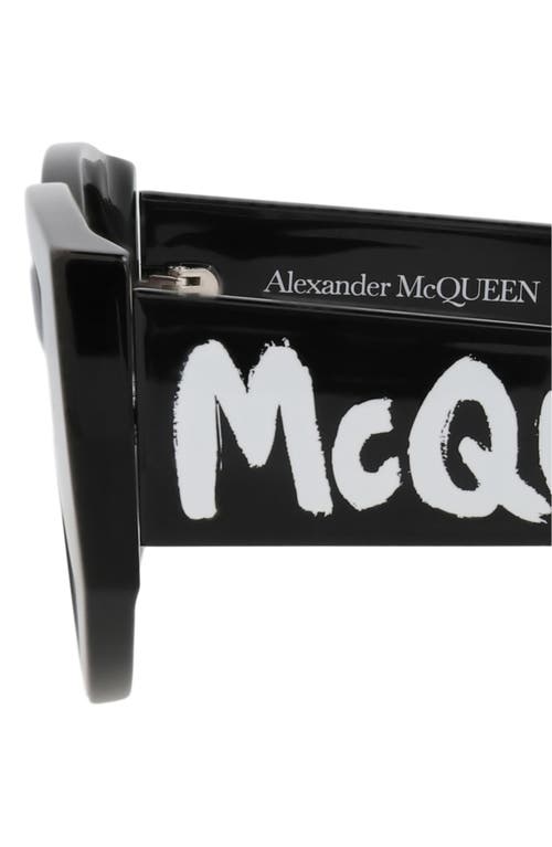 Alexander Mcqueen Mcqueen 54mm Oval Sunglasses In Black