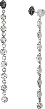 Kurt Geiger London Eagle Head Front/Back Linear Earrings