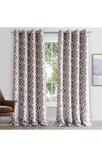 Dainty Home Single Blackout Panel Curtain In Taupe