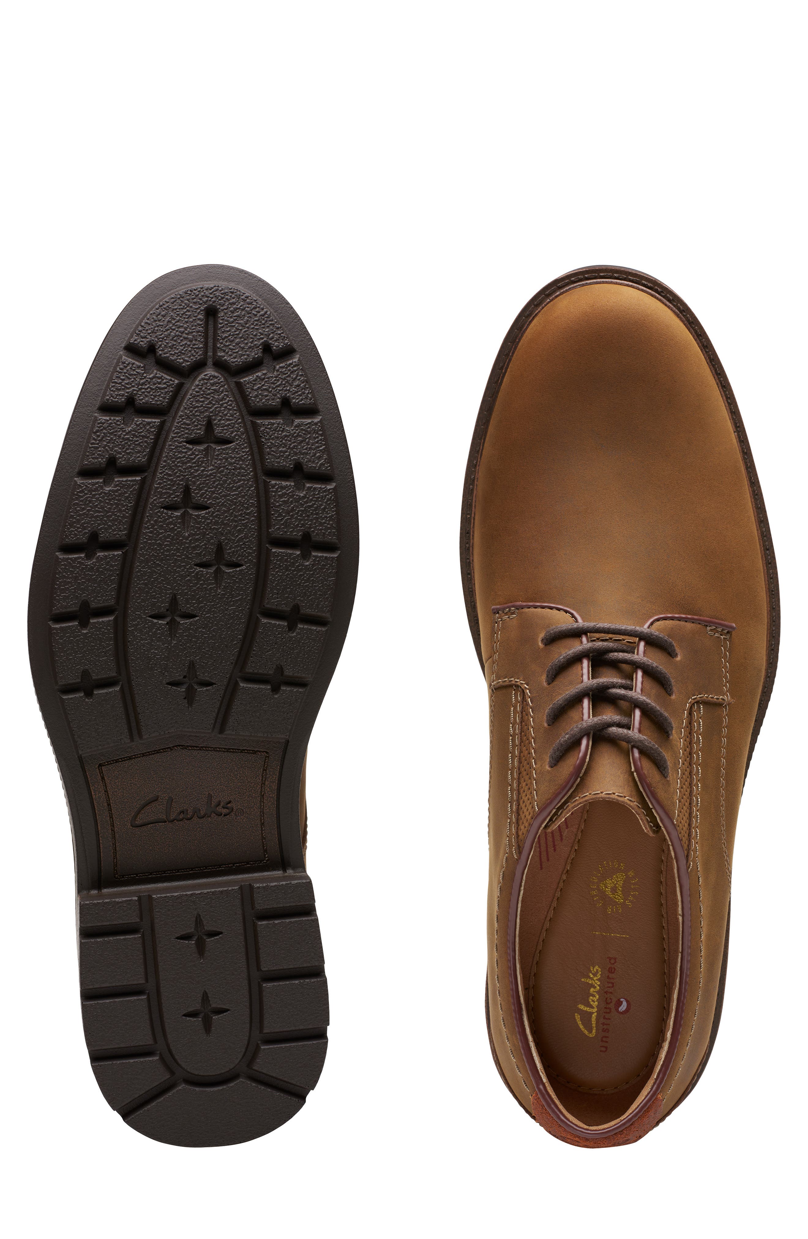 Clarks<sup>®</sup> Derby Sneaker, Alternate, color, Beeswax Leather
