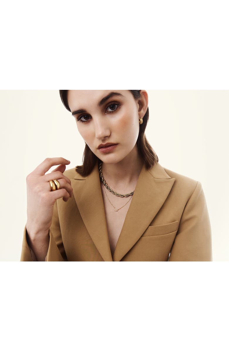 Hey Harper Chunky Silhouette Necklace, Alternate, color, Gold