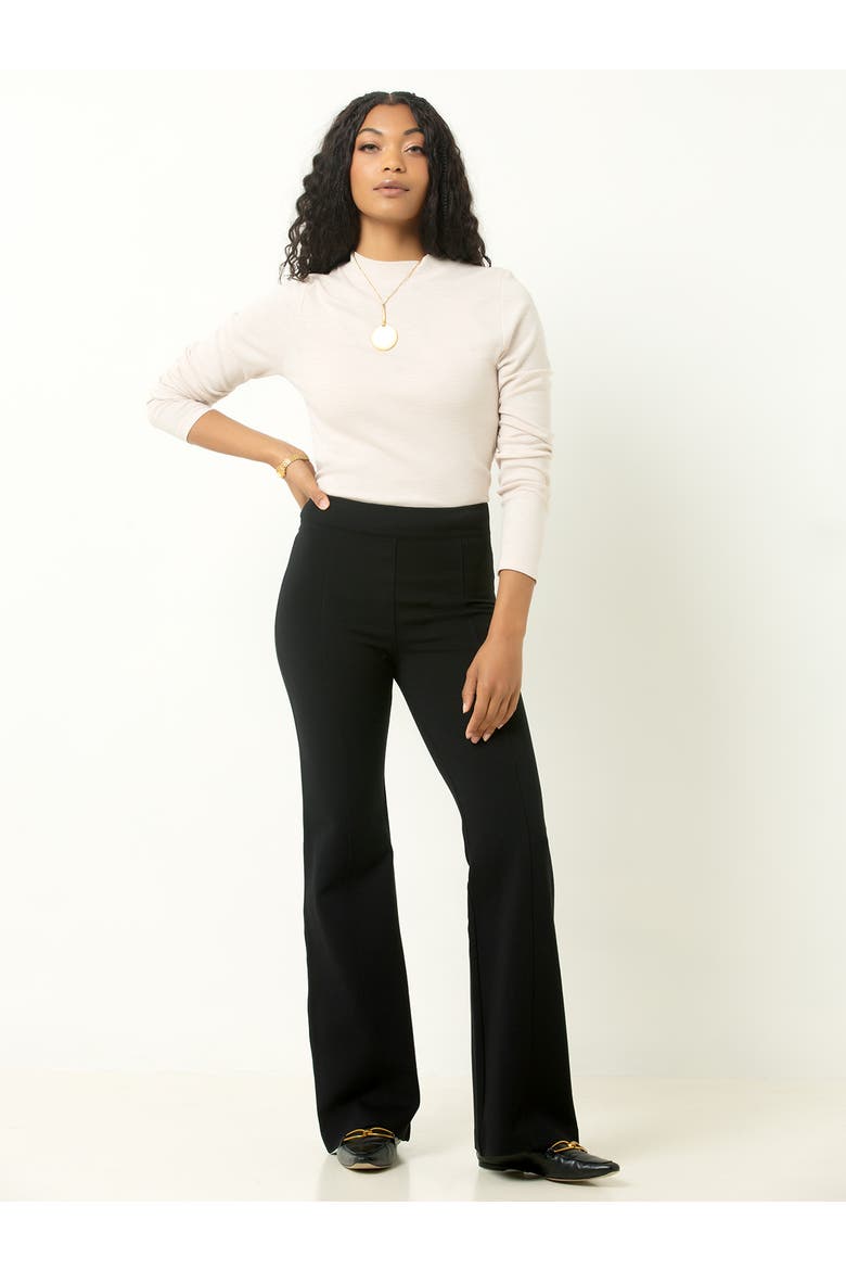 Shaping High Rise Flare Pant, Alternate, color, Black