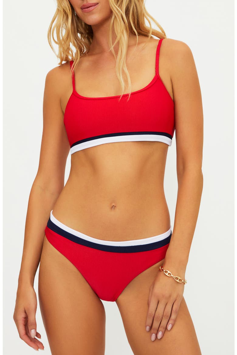 Val Rib Bikini Top, Alternate, color, CRIMSON FIREWORK COLORBLOCK