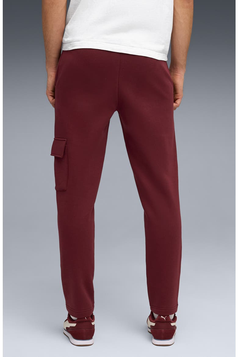 Essentials Embossed Cargo Pants, Alternate, color, RUBY SHIMMER