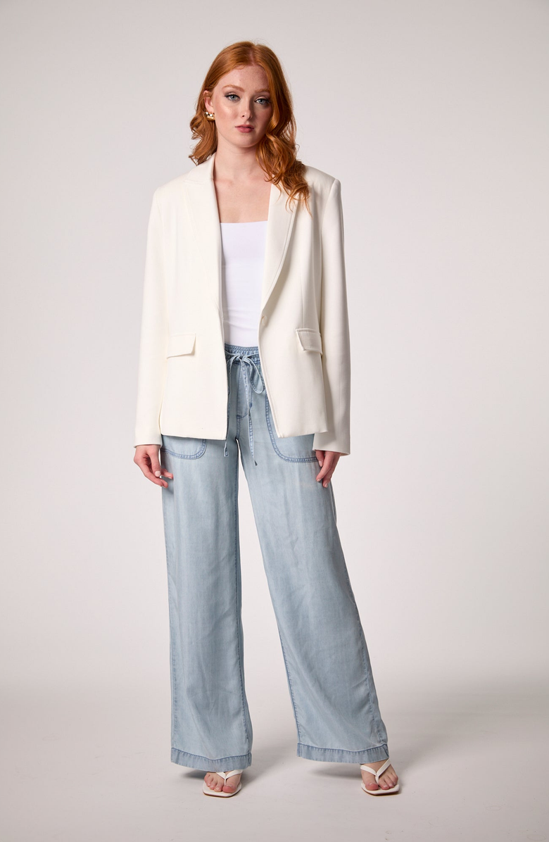 BLUE REVIVAL Helen Blazer in Whipped Cream With Removable Shirt Insert, Alternate, color, Whipped Cream