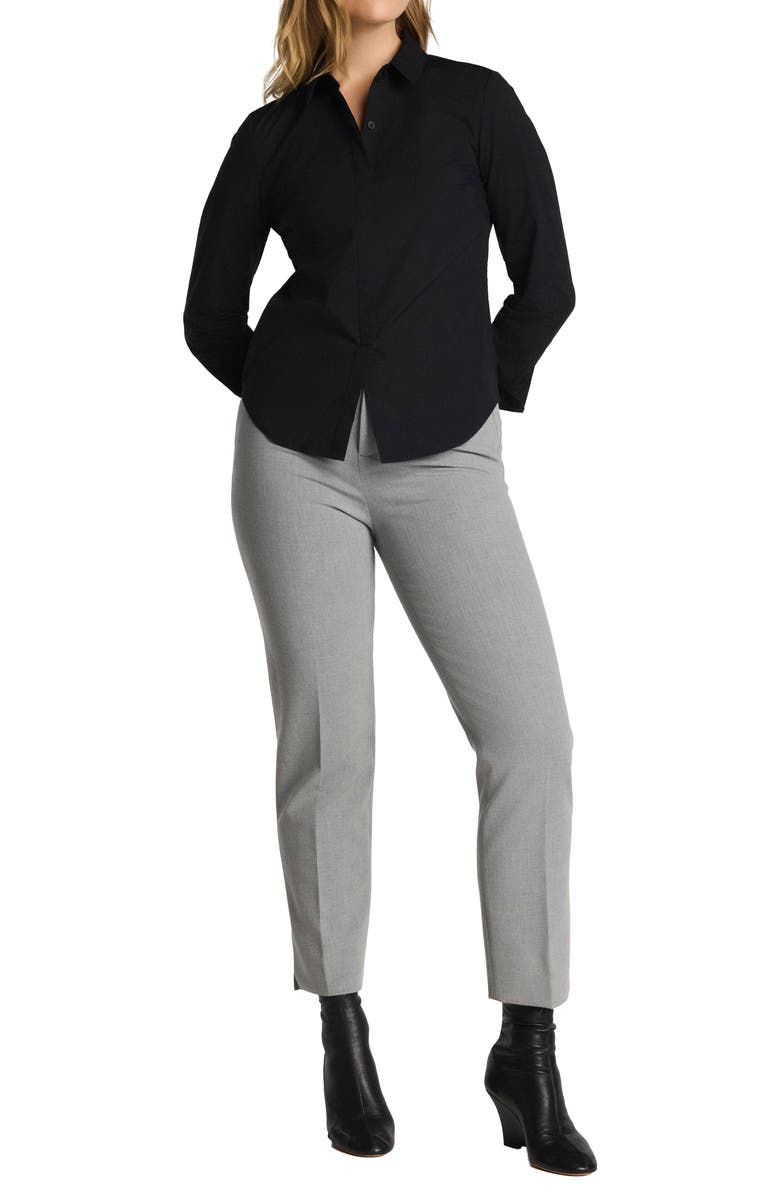 SPANX<sup>®</sup> No Gape Shirt, Alternate, color, Classic Black