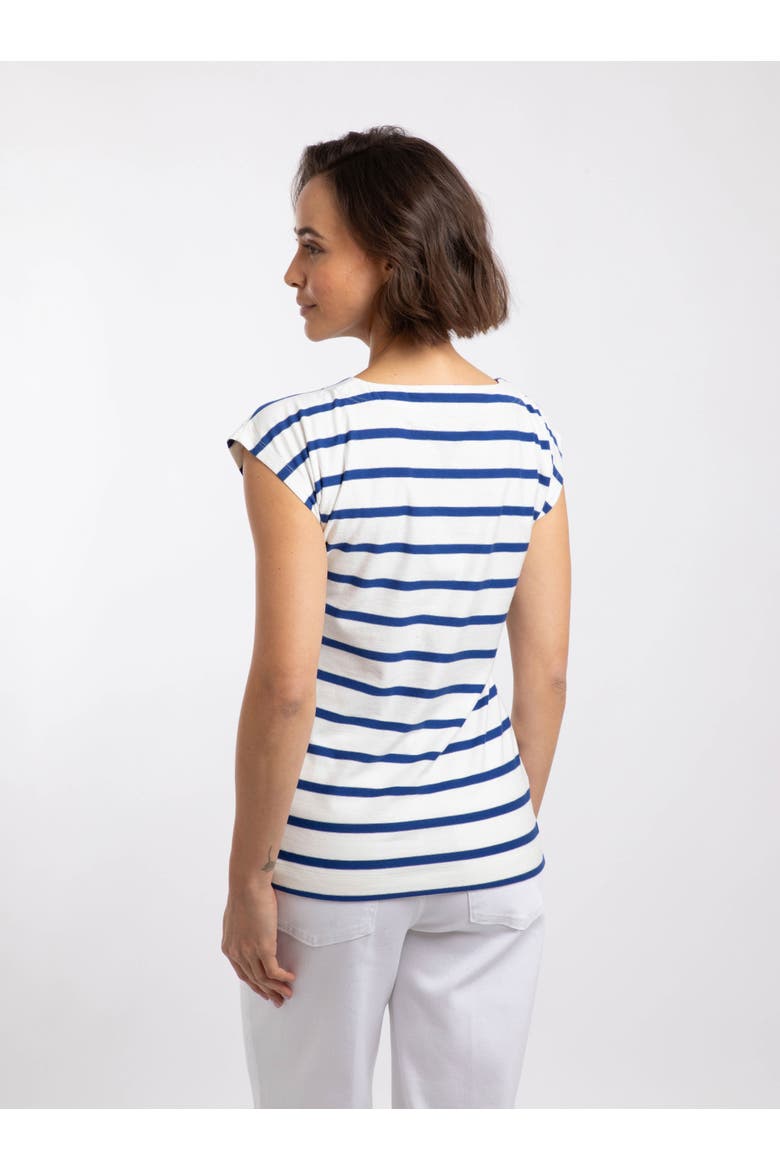 Bowe Striped Jersey T-Shirt, Alternate, color, Mazarine Blue