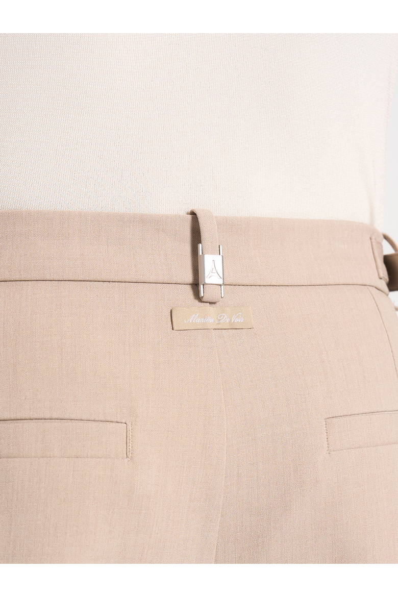 Marin Tailored Pleated Shorts, Alternate, color, Taupe