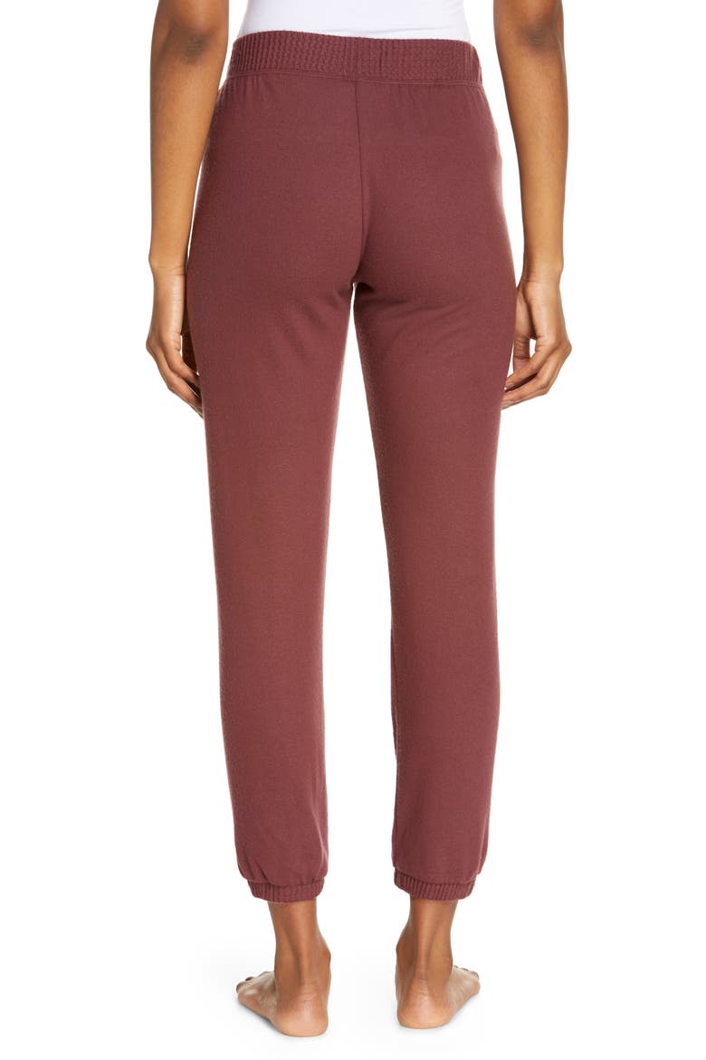 Side Stripe Joggers, Alternate, color, COFFEE BERRY