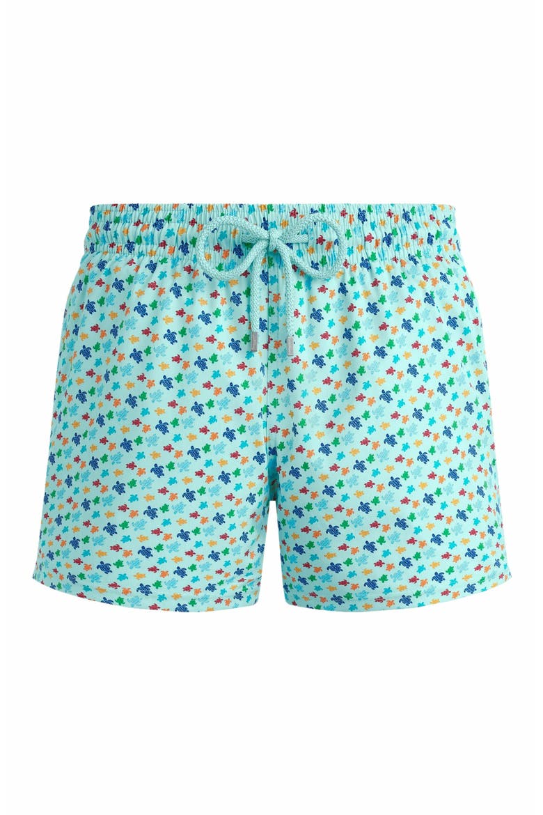 Men's Micro Ronde Des Tortues Rainbow Stretch Short Swim Shorts, Alternate, color, PACIFIC