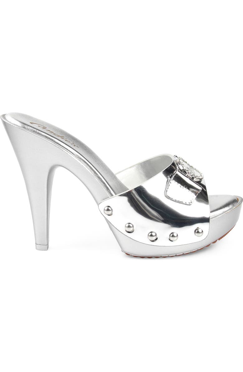 Candie's Lorenna Platform Sandal, Alternate, color, Silver Leather