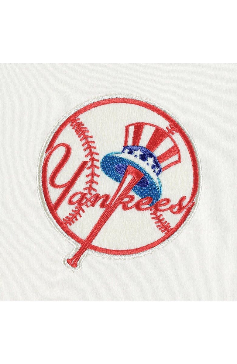 Mitchell & Ness Men's Mitchell & Ness Cream New York Yankees Icon Henley 3/4-Sleeve T-Shirt, Alternate, color, 