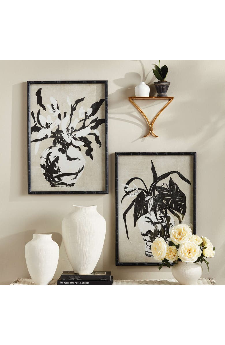 Napa Home & Garden Chinoiserie Noir Prints Set Of 4, Alternate, color, Black