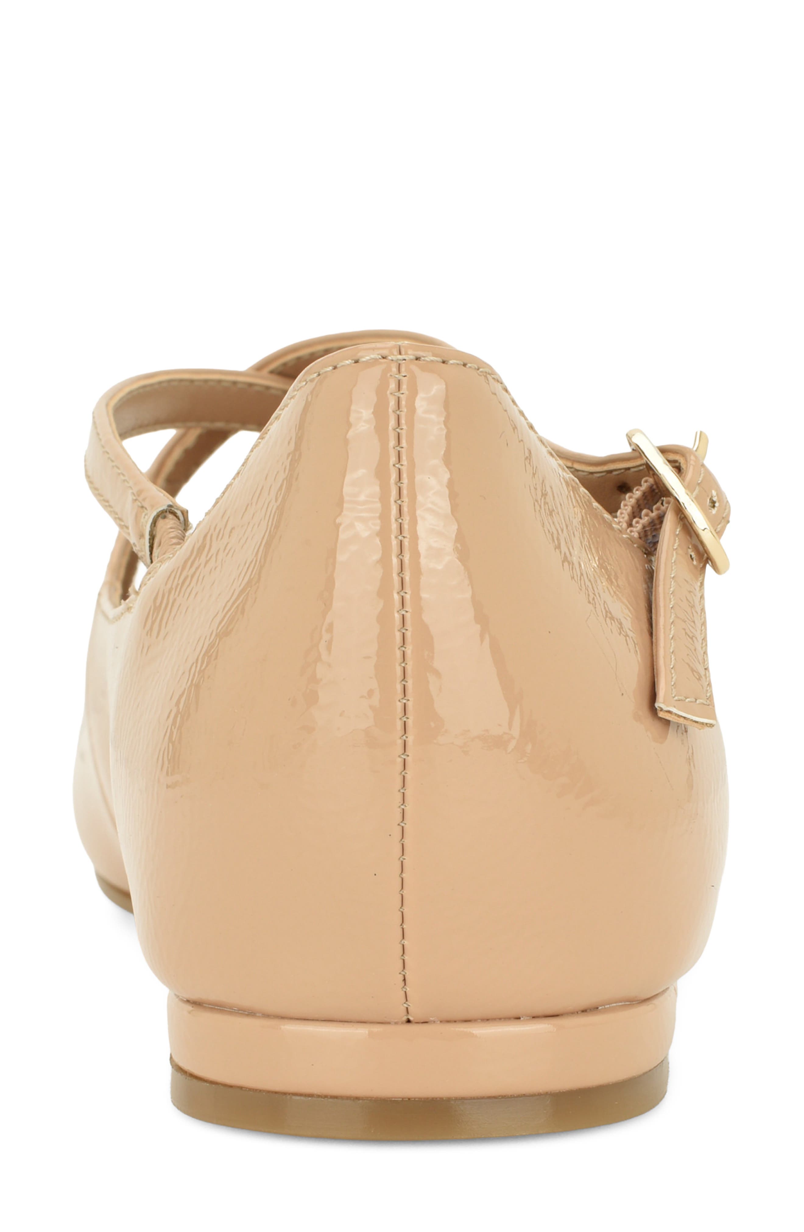 Jarry Pointed Toe Flat, Alternate, color, NATURAL