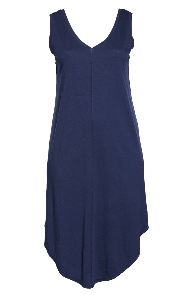 Caslon<sup>®</sup> Knit Tank Midi Dress, Alternate, color, Navy Peacoat