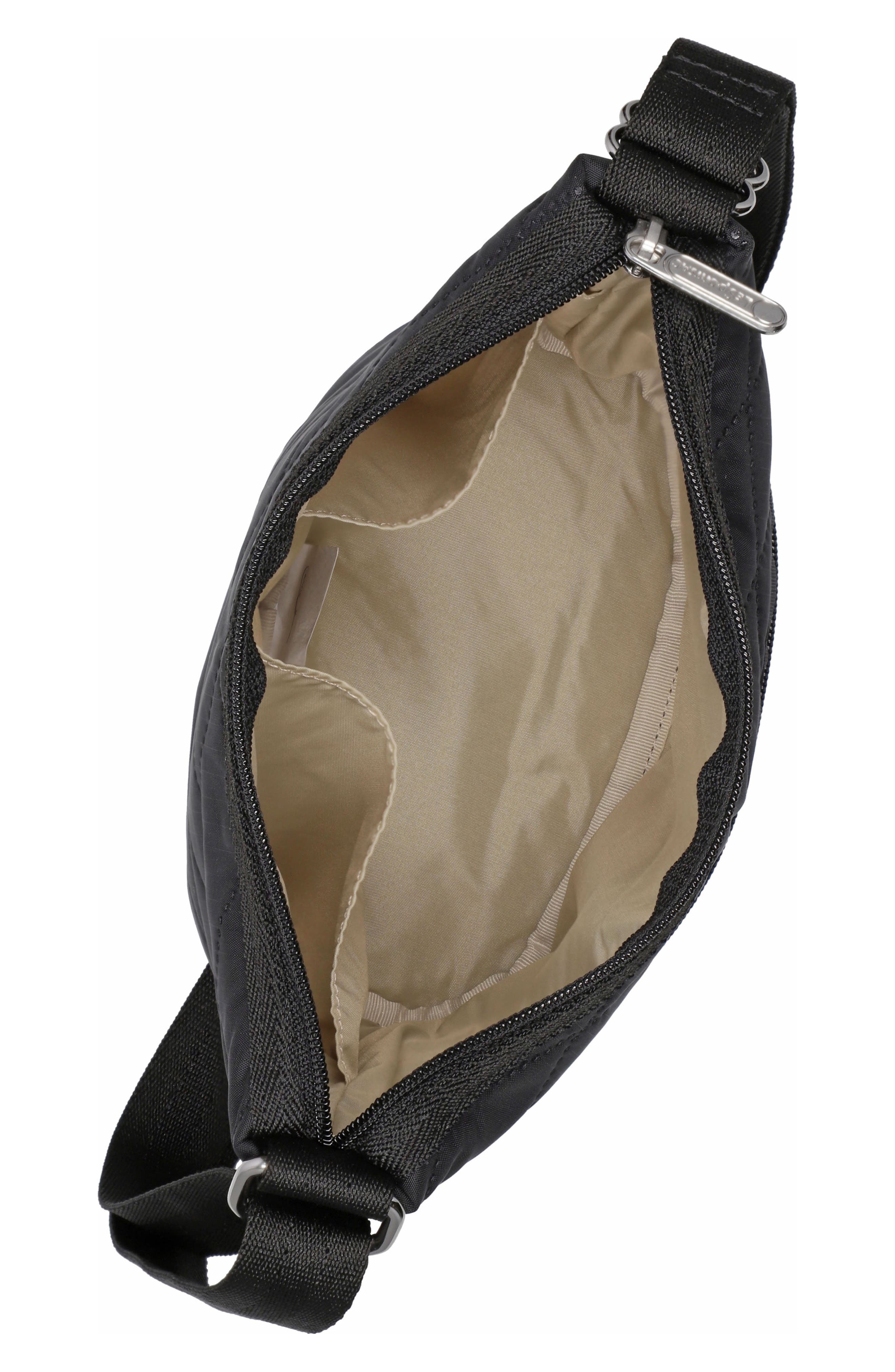 LeSportsac Mini Bucket Shoulder Bag, Alternate, color, Black Cross Deboss