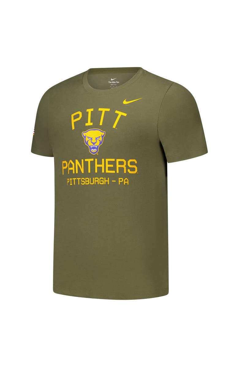 Nike Men's Nike Olive Pitt Panthers 2024 Military Appreciation Performance T-Shirt, Alternate, color,