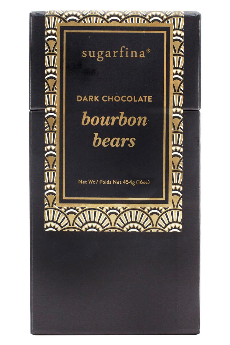 Dark Chocolate Bourbon Bears, Alternate, color, BLACK