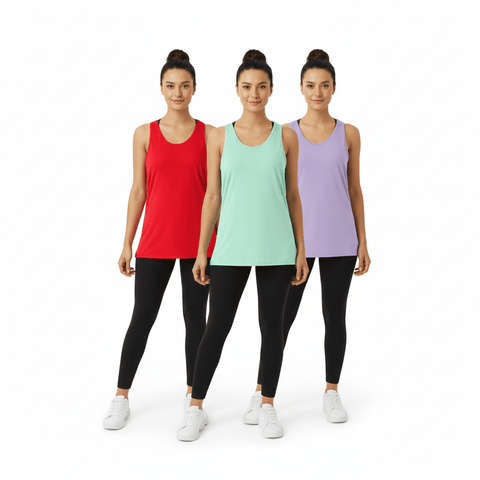 Women's Tank Top Racerback Versatile & Soft 3 Pack