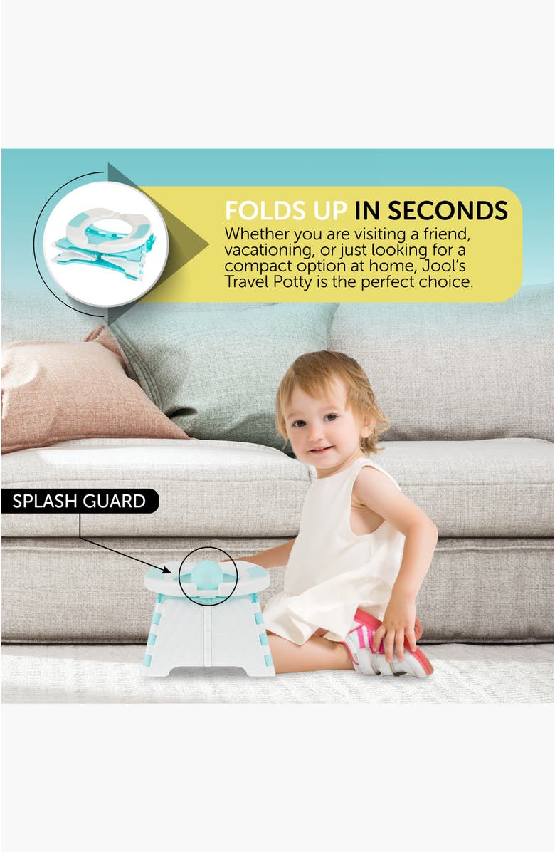 Jool Baby Portable Potty Chair with Travel Bag, Alternate, color, Aqua