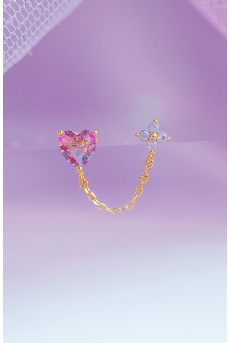 Love Blooms Single Earring, Alternate, color, GOLD