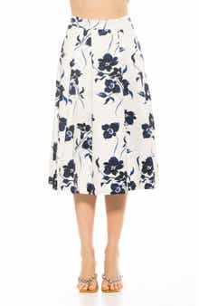 Illia Pleated Midi Skirt