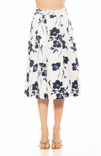 Illia Pleated Midi Skirt