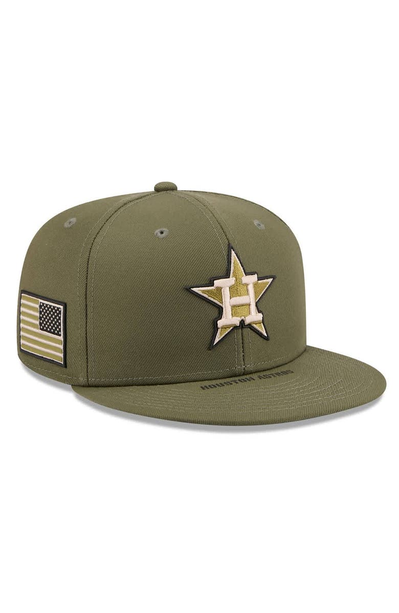 New Era Men's New Era  Olive Houston Astros 2026 Armed Forces Day 59FIFTY Fitted Hat, Main, color, Olive