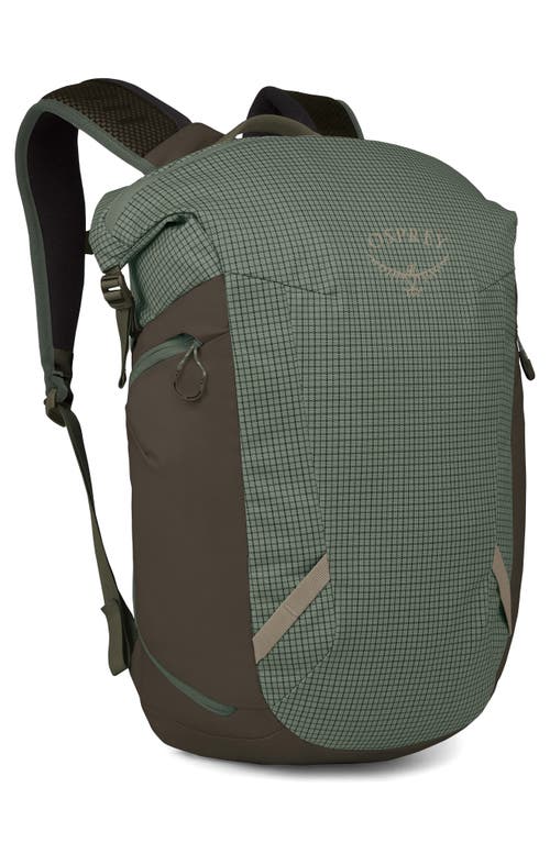 Osprey Transporter 22-liter Zinch Backpack In Pine Leaf/earl Grey