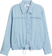 CITY BLUES Zip Front Shirt Jacket