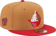 New Era Men's New Era Khaki/Red Washington Nationals Ice Cream 9FIFTY Snapback Hat
