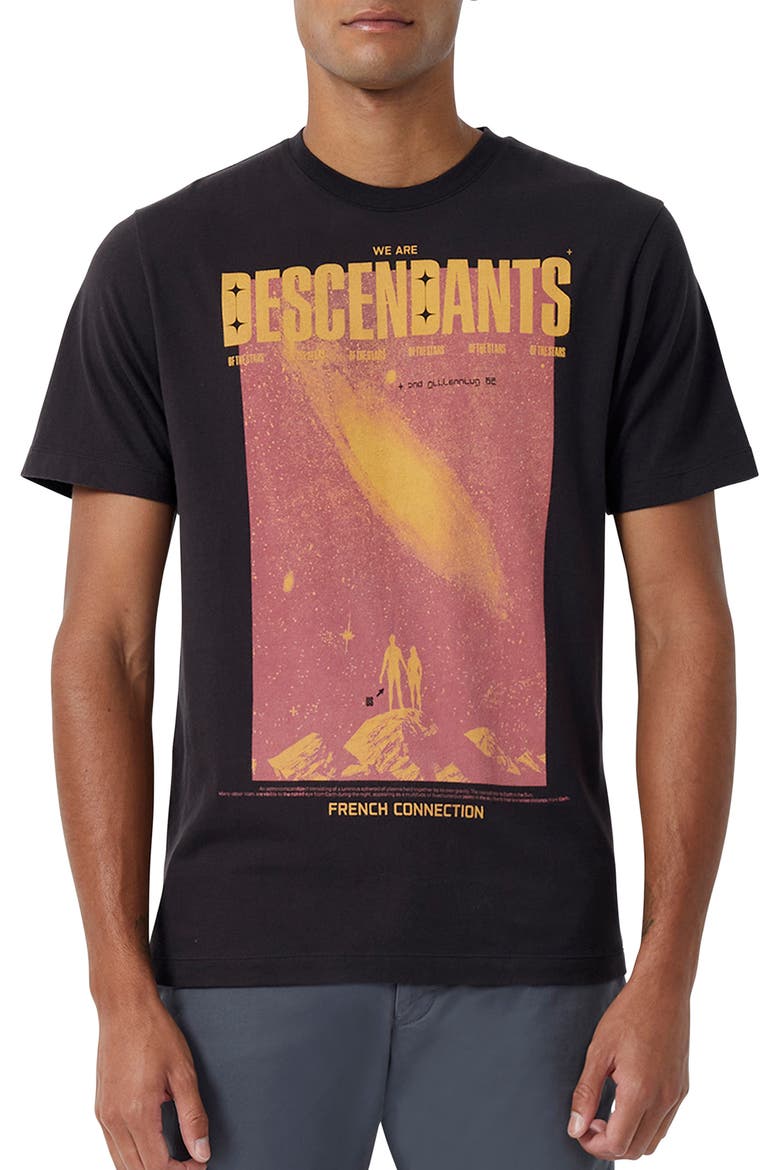 Descendants Cotton Graphic Tee, Main, color, BLACK ONYX