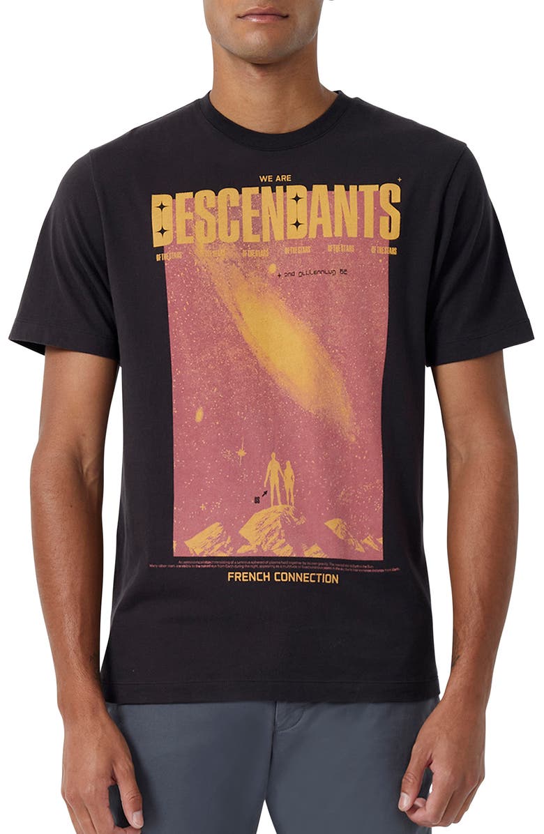 French Connection Descendants Cotton Graphic Tee, Main, color, 