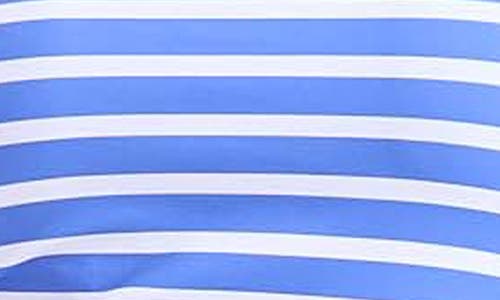 Tommy Bahama Coastline Stripe Bandini Strapless Tankini Top In Paradiso Blue