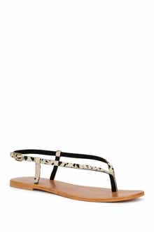 TORGEIS Diana Animal Print Thin Strap Sandal