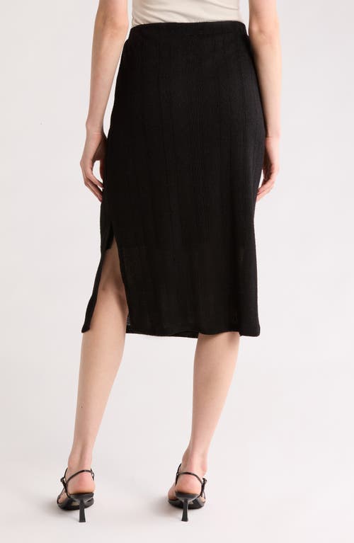 Vince Camuto Slit Maxi Sweater Skirt In Black