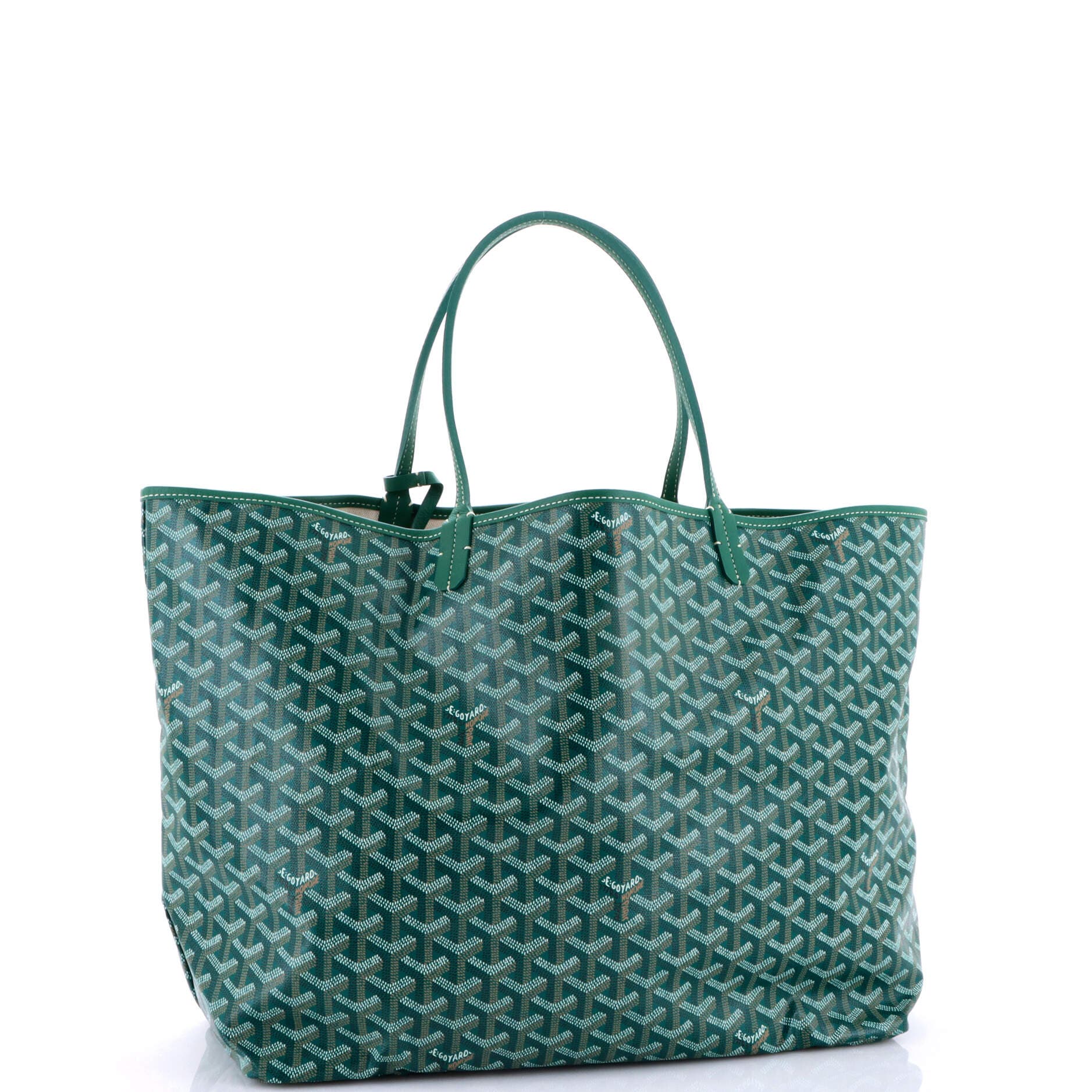 Pre-Owned Goyard Saint Louis Tote Coated Canvas GM, Alternate, color, Green