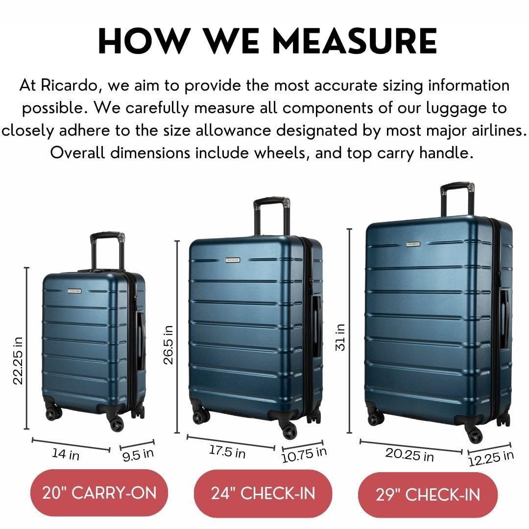 Ricardo Beverly Hills Cambria Hardside Luggage 2-Piece Set, Alternate, color, Blue Pearl