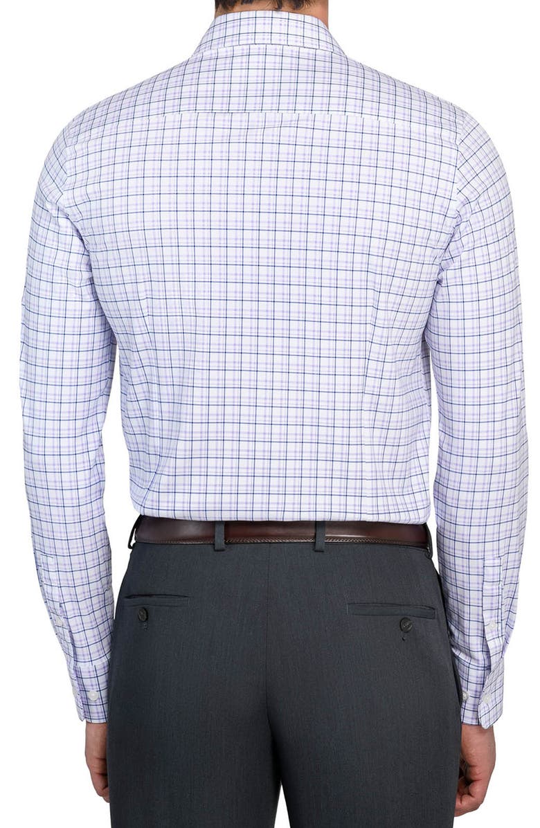 W.R.K Slim Fit Plaid Reworked Dress Shirt, Alternate, color, White/ Purple