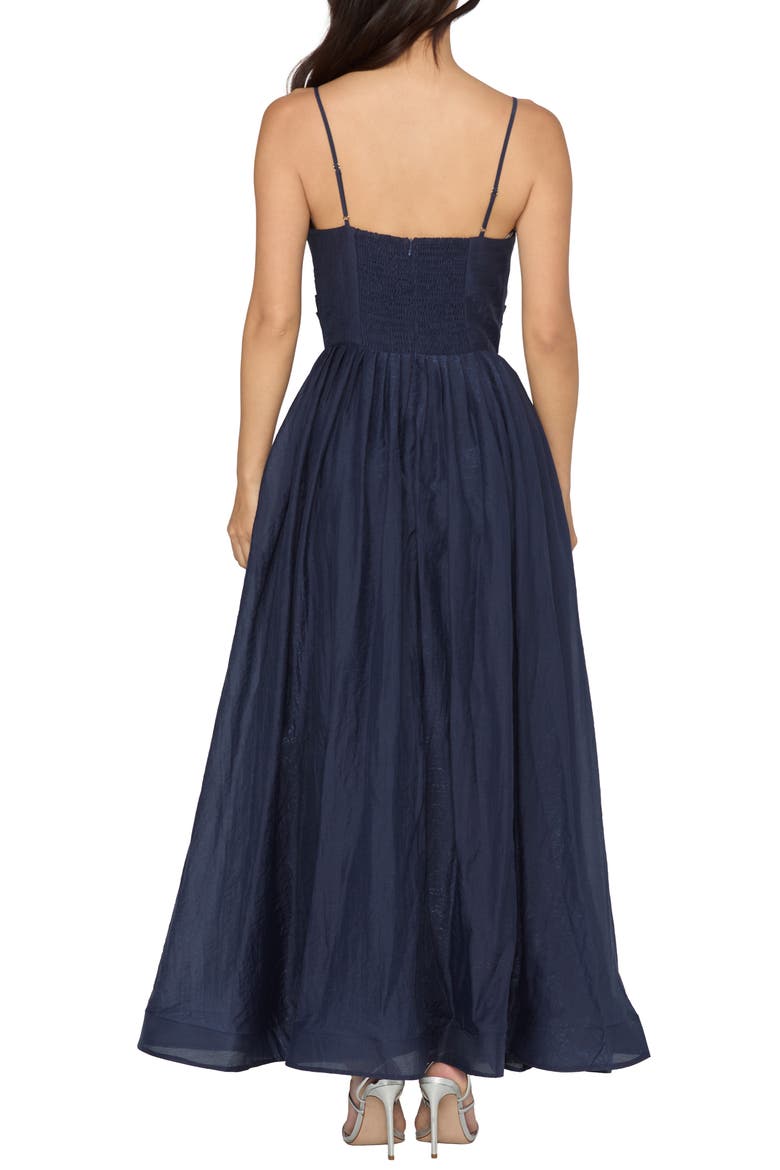 Sloane Bead Accent Maxi Dress, Alternate, color, NAVY