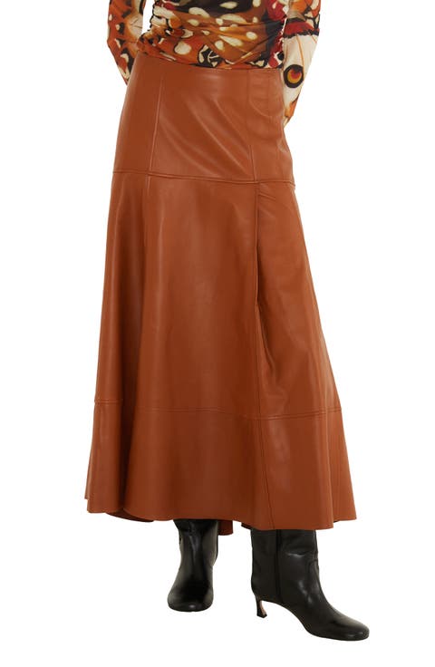 Leather Midi Skirt