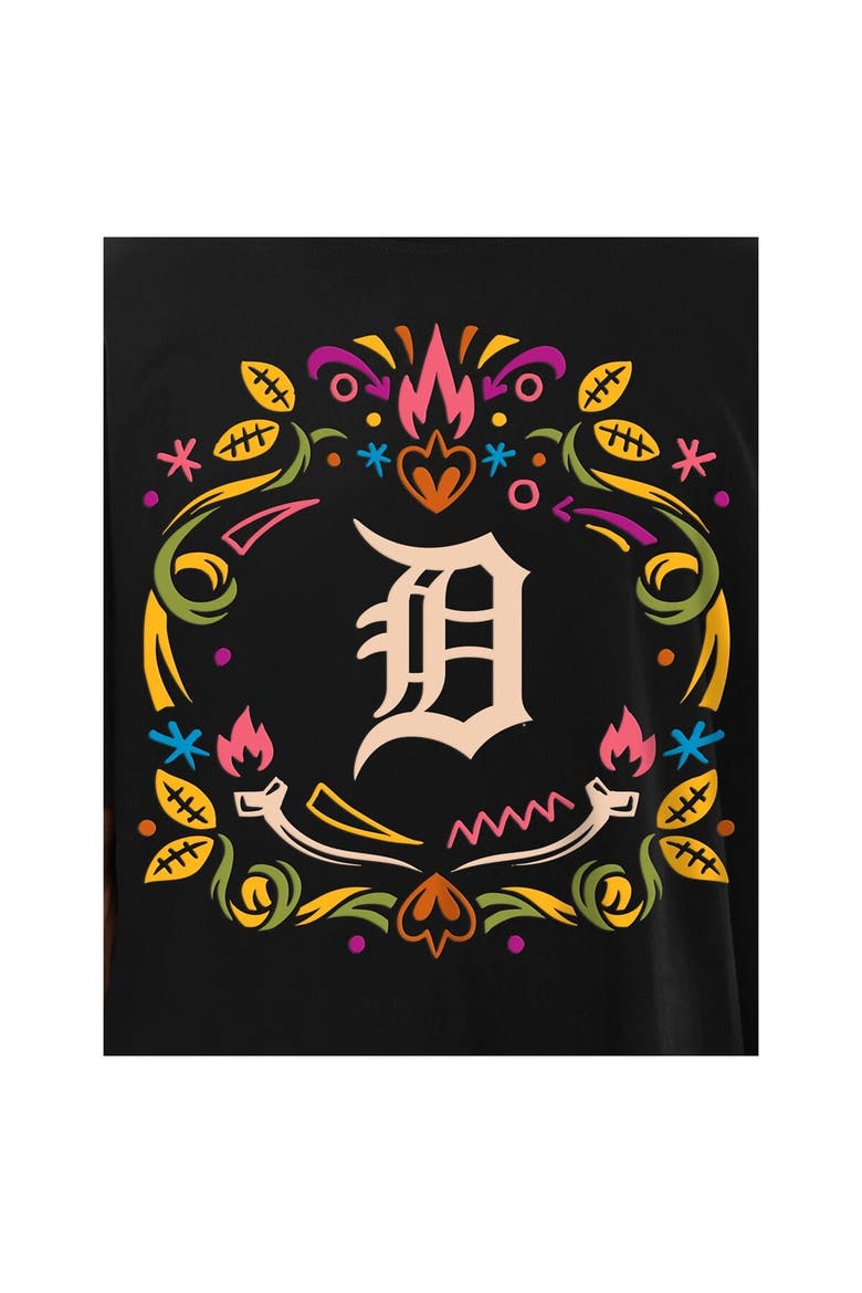 Men's New Era Black Detroit Tigers Día de los Muertos T-Shirt, Alternate, color, Black