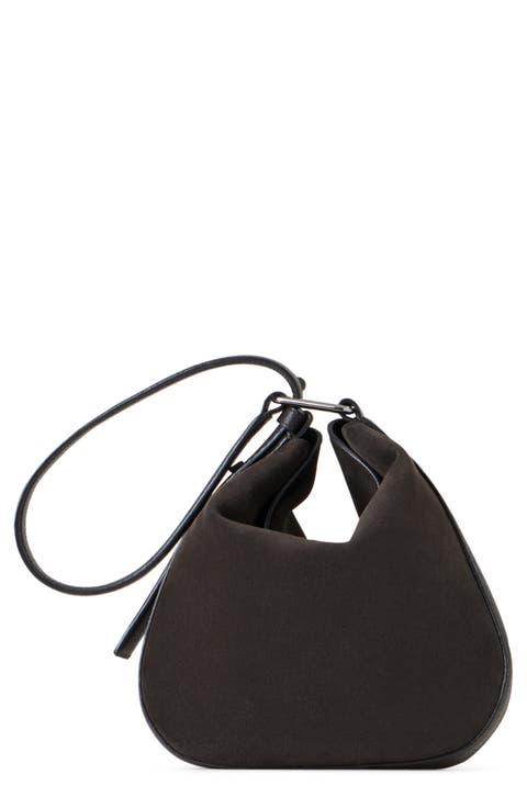 Small Anna Suede Hobo Bag