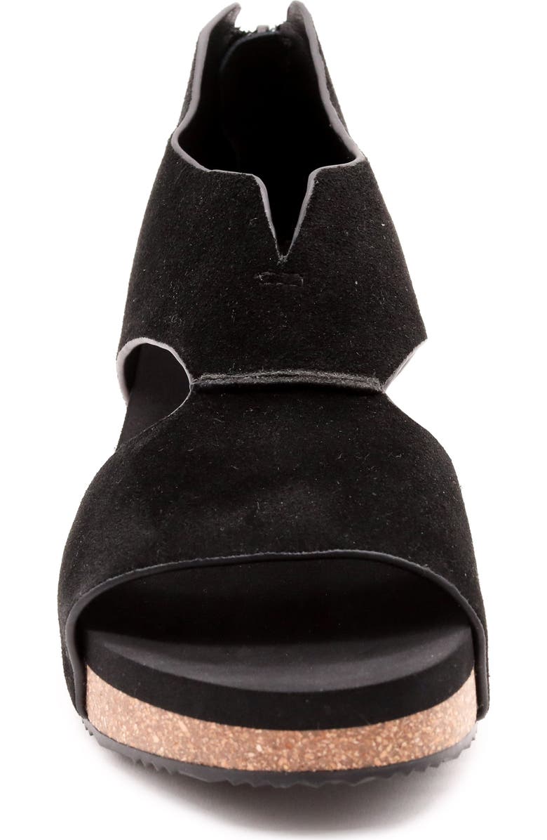 Volatile Gainsbourg Platform Wedge Sandal, Alternate, color, Black